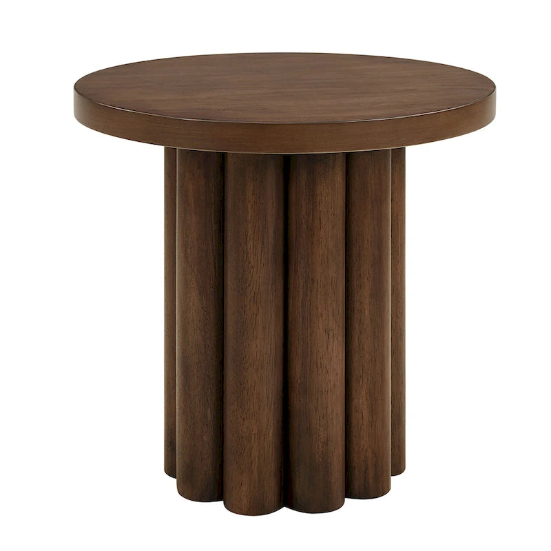 Table d'appoint minimaliste moderne marron - Usage unique
