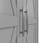 Armoire haute de rangement avec 2 portes et étagères réglables, en Chêne blanc pur / Merisier / Gris Cap Cod / Gris délavé / Chêne blanc lin / Gris Shiplap / Pin recyclé de ferme