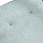 Fauteuil d'appoint vert du milieu du siècle en tissu avec pieds en bois inclinés - Usage unique