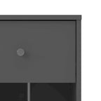 Table de chevet scandinave à 1 tiroir avec étagère ouverte - Café / Gris / Blanc / Noir / Noyer Jackson / Chêne Truffe - Usage unique