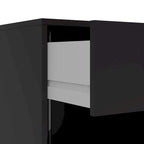 Table de chevet scandinave à 1 tiroir avec étagère ouverte - Café / Gris / Blanc / Noir / Noyer Jackson / Chêne Truffe - Usage unique