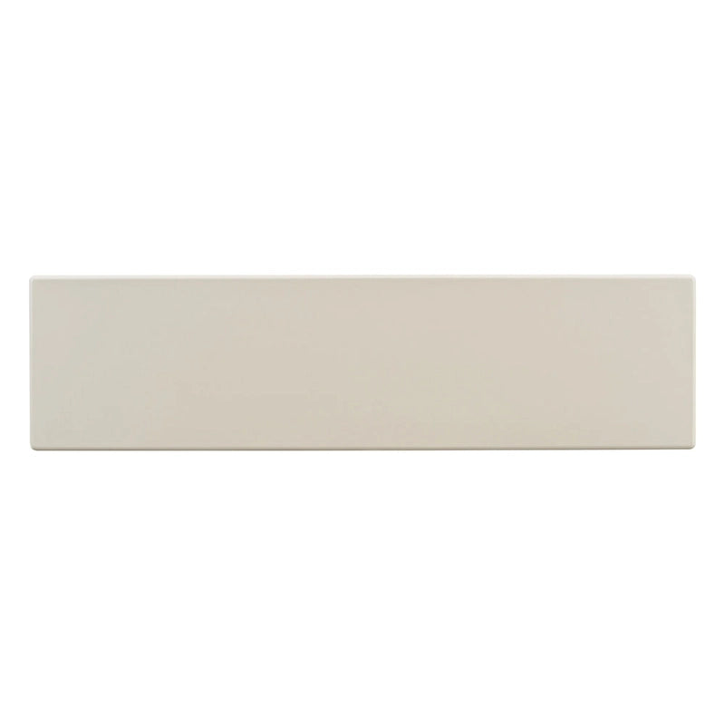 Console en placage d'acacia noir/beige, style moderne minimaliste, avec silhouette incurvée