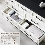 Farmhouse 7 Drawer Dresser for Bedroom, Chest of Drawers, TV Stand