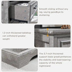 Commode de ferme à 8 tiroirs marron / noire / grise / blanche - Usage unique