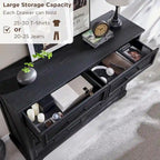 Commode de ferme à 8 tiroirs marron / noire / grise / blanche - Usage unique