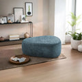 Poufs/Ottomans rembourrés triangulaires arrondis de couleurs Bleu / Gris / Vert / Sable Clair / Gris Clair – Usage unique