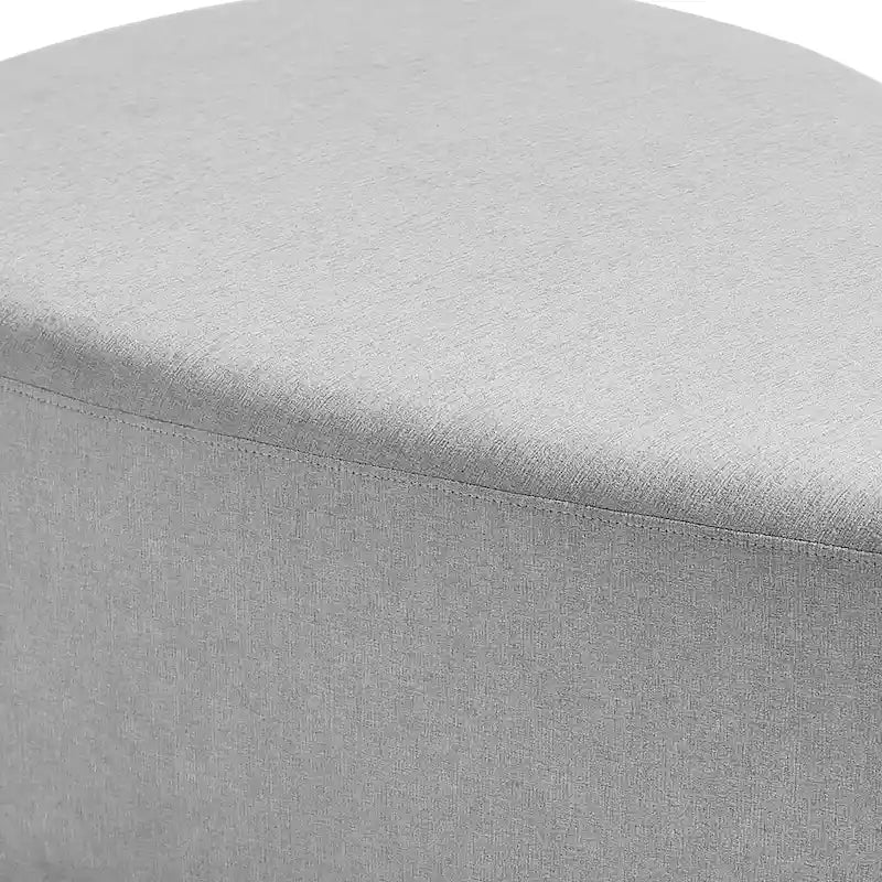 Poufs/Ottomans rembourrés triangulaires arrondis de couleurs Bleu / Gris / Vert / Sable Clair / Gris Clair – Usage unique