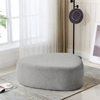 Poufs/Ottomans rembourrés triangulaires arrondis de couleurs Bleu / Gris / Vert / Sable Clair / Gris Clair – Usage unique