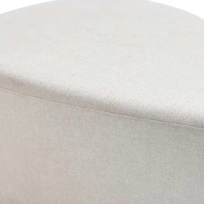 Poufs/Ottomans rembourrés triangulaires arrondis de couleurs Bleu / Gris / Vert / Sable Clair / Gris Clair – Usage unique
