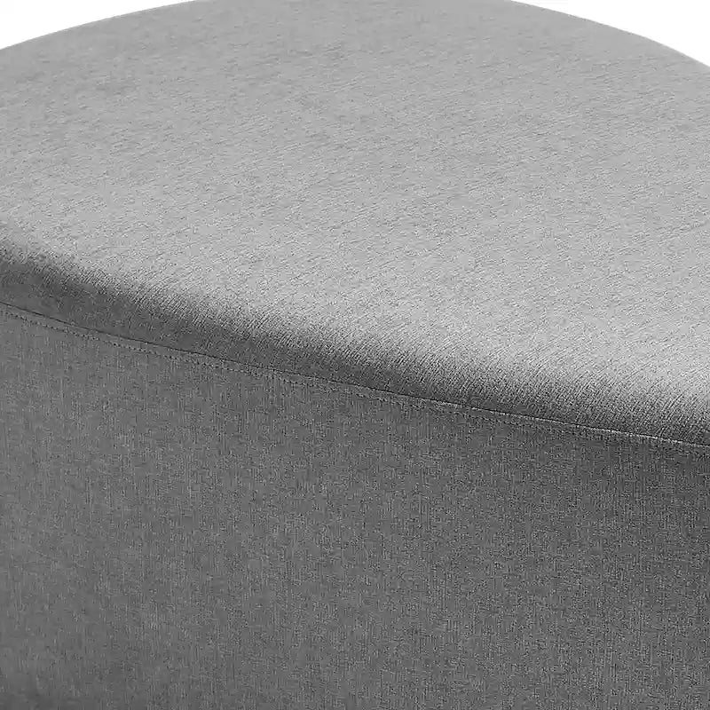 Poufs/Ottomans rembourrés triangulaires arrondis de couleurs Bleu / Gris / Vert / Sable Clair / Gris Clair – Usage unique