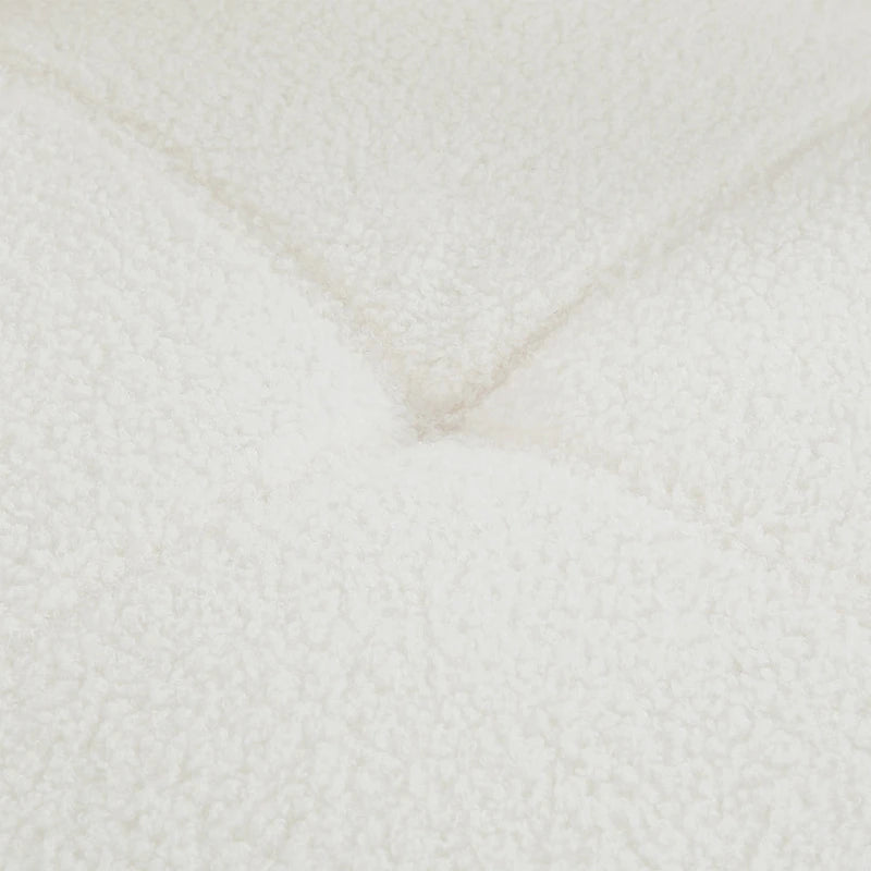 Fauteuil relax pivotant à 360° en polaire berbère crème/gris/jaune/vert avec appuie-tête réglable - Usage unique
