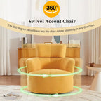 Fauteuil relax pivotant à 360° en polaire berbère crème/gris/jaune/vert avec appuie-tête réglable - Usage unique