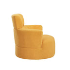 Fauteuil relax pivotant à 360° en polaire berbère crème/gris/jaune/vert avec appuie-tête réglable - Usage unique