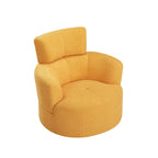 Fauteuil relax pivotant à 360° en polaire berbère crème/gris/jaune/vert avec appuie-tête réglable - Usage unique