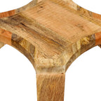 Table d'appoint concave en manguier artisanal style bohème naturel - Usage unique