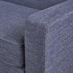 Fauteuil Club en Tissu Tweed Mid-Century Modern Bleu Foncé / Vert Foncé / Gris / Gris Clair – Usage unique