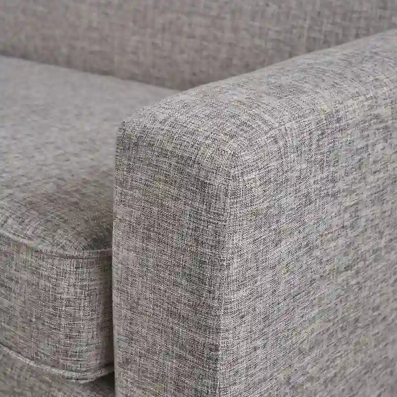 Fauteuil Club en Tissu Tweed Mid-Century Modern Bleu Foncé / Vert Foncé / Gris / Gris Clair – Usage unique