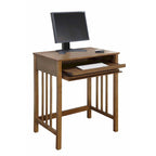 Bureau de style Mission avec tiroir coulissant pour clavier - Chêne / Blanc / Expresso / Bois flotté - Utilisation unique