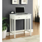 Bureau de style Mission avec tiroir coulissant pour clavier - Chêne / Blanc / Expresso / Bois flotté - Utilisation unique