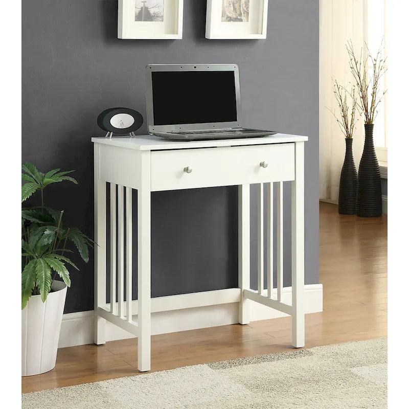 Bureau de style Mission avec tiroir coulissant pour clavier - Chêne / Blanc / Expresso / Bois flotté - Utilisation unique