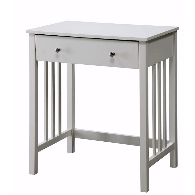 Bureau de style Mission avec tiroir coulissant pour clavier - Chêne / Blanc / Expresso / Bois flotté - Utilisation unique