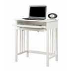 Bureau de style Mission avec tiroir coulissant pour clavier - Chêne / Blanc / Expresso / Bois flotté - Utilisation unique