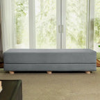 Banc convertible et lit jumeau en micro-velours Pinot / Camel / Café / Glace / Ivoire / Pâte de Beurre / Indigo - Usage unique