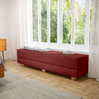 Banc convertible et lit jumeau en micro-velours Pinot / Camel / Café / Glace / Ivoire / Pâte de Beurre / Indigo - Usage unique
