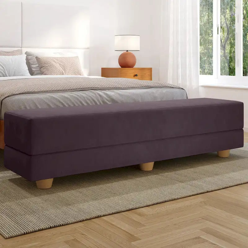 Banc convertible et lit jumeau en micro-velours Pinot / Camel / Café / Glace / Ivoire / Pâte de Beurre / Indigo - Usage unique