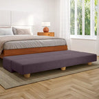 Banc convertible et lit jumeau en micro-velours Pinot / Camel / Café / Glace / Ivoire / Pâte de Beurre / Indigo - Usage unique