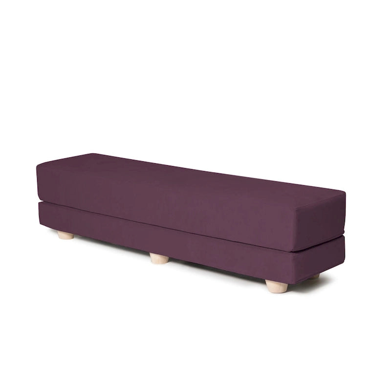 Banc convertible et lit jumeau en micro-velours Pinot / Camel / Café / Glace / Ivoire / Pâte de Beurre / Indigo - Usage unique