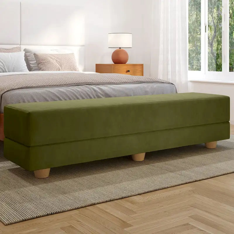 Banc convertible et lit jumeau en micro-velours Pinot / Camel / Café / Glace / Ivoire / Pâte de Beurre / Indigo - Usage unique