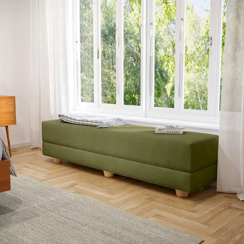 Banc convertible et lit jumeau en micro-velours Pinot / Camel / Café / Glace / Ivoire / Pâte de Beurre / Indigo - Usage unique