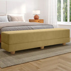 Banc convertible et lit jumeau en micro-velours Pinot / Camel / Café / Glace / Ivoire / Pâte de Beurre / Indigo - Usage unique