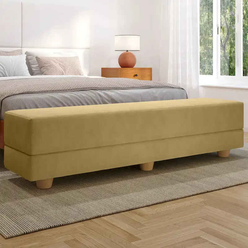 Banc convertible et lit jumeau en micro-velours Pinot / Camel / Café / Glace / Ivoire / Pâte de Beurre / Indigo - Usage unique