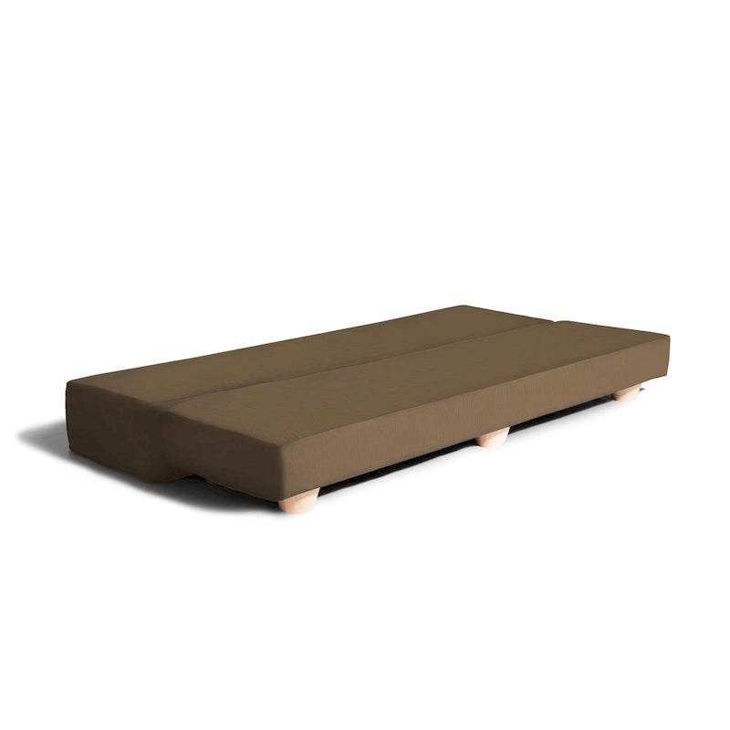 Banc convertible et lit jumeau en micro-velours Pinot / Camel / Café / Glace / Ivoire / Pâte de Beurre / Indigo - Usage unique