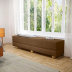 Banc convertible et lit jumeau en micro-velours Pinot / Camel / Café / Glace / Ivoire / Pâte de Beurre / Indigo - Usage unique