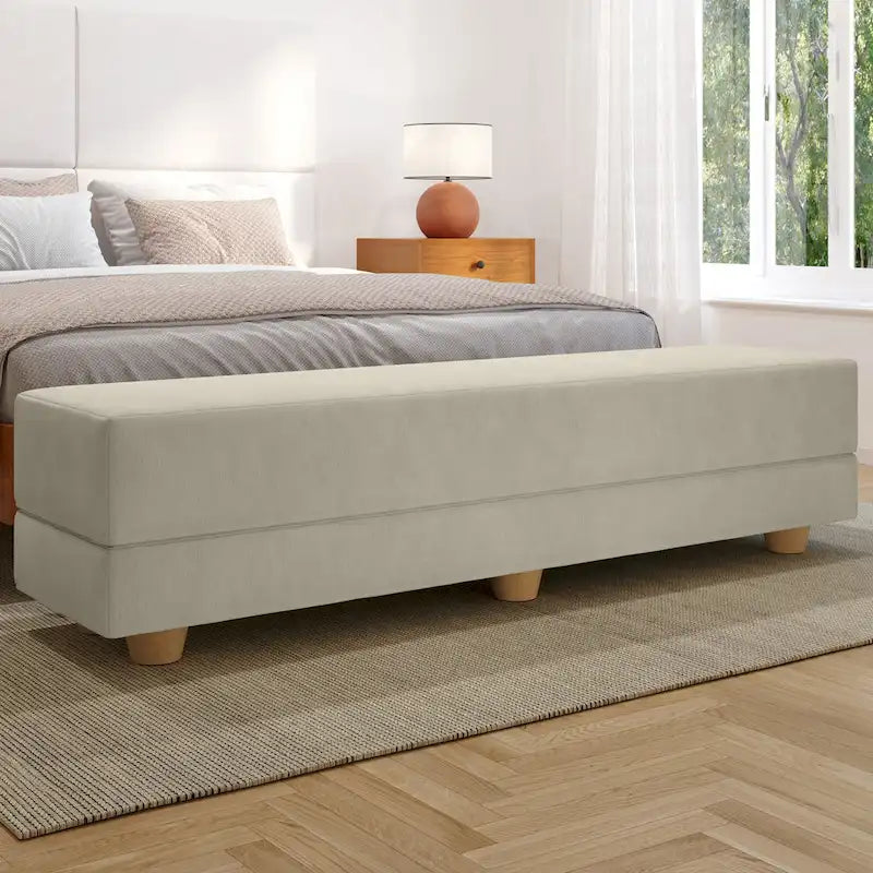 Banc convertible et lit jumeau en micro-velours Pinot / Camel / Café / Glace / Ivoire / Pâte de Beurre / Indigo - Usage unique