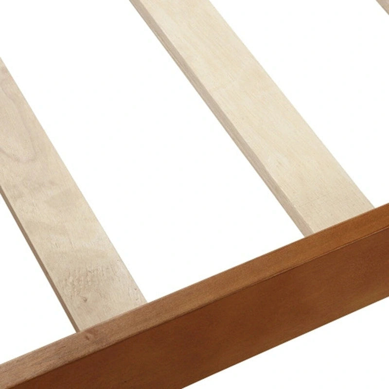 Lit plateforme double en bois, style traîneau, avec tête et pied de lit, blanc/chêne/expresso - Usage unique