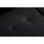 Canapé sectionnel en tissu polyester gris/noir avec méridienne interchangeable et porte-gobelets - 3 places et plus