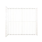 Lit plateforme en fer moderne noir/blanc - Convient pour 2 personnes