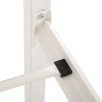 Lit plateforme en fer moderne noir/blanc - Convient pour 2 personnes