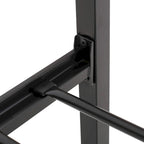 Lit plateforme en fer moderne noir/blanc - Convient pour 2 personnes