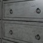 Commode traditionnelle en bois massif à 4 tiroirs - Gris antique / Blanc antique / Espresso - Usage unique