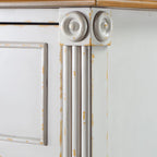 Commode traditionnelle en bois massif à 4 tiroirs - Gris antique / Blanc antique / Espresso - Usage unique