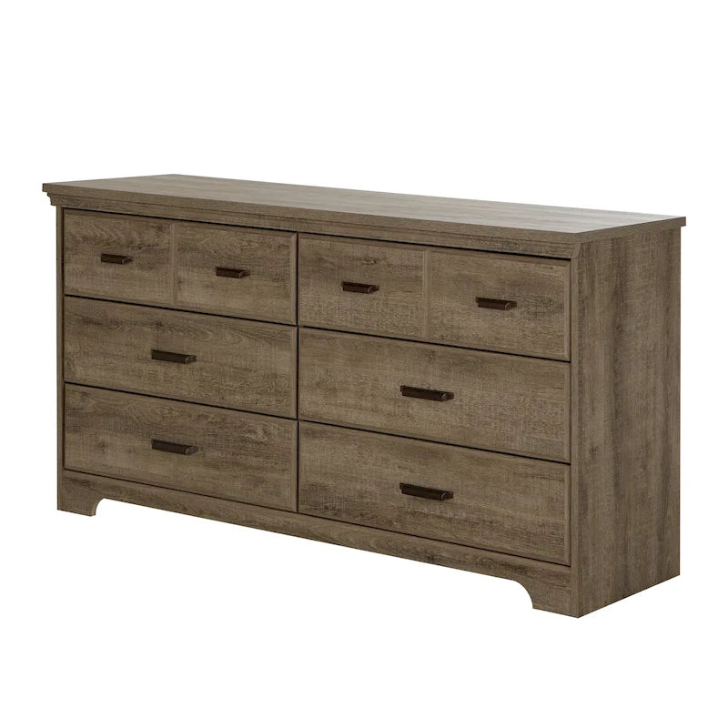 Commode double à 6 tiroirs style chalet multicolore - Usage unique