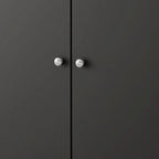 Meuble de rangement pour chaussures à 2 portes et 9 niveaux Blanc/Noir - Usage unique