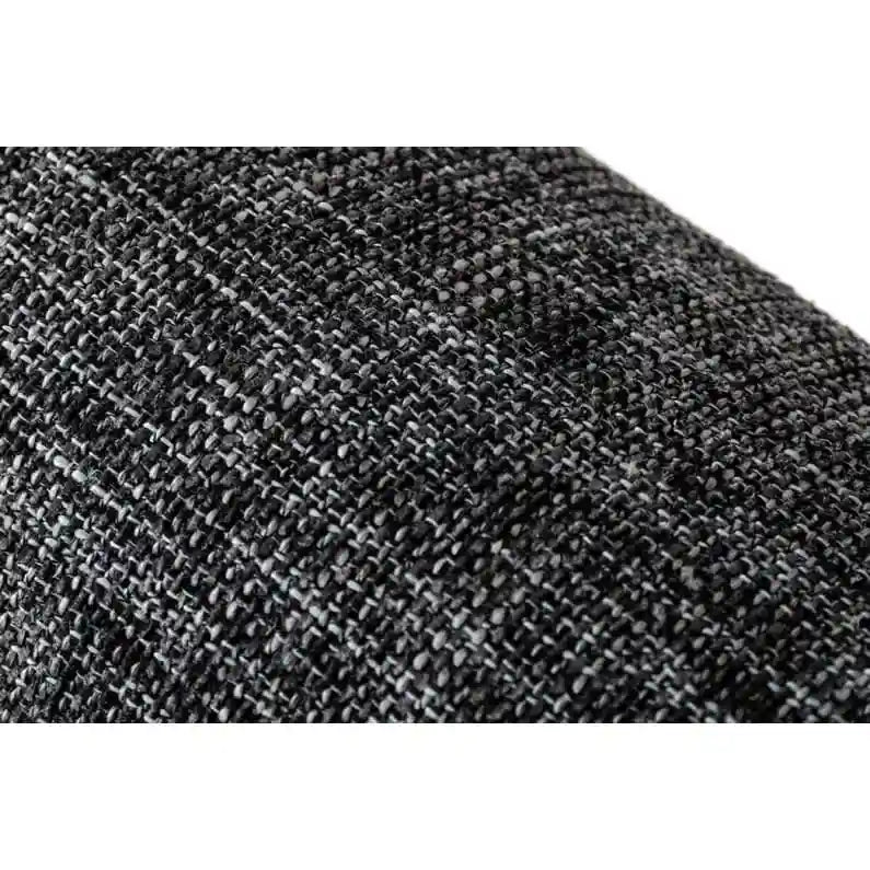 Fauteuil d'appoint gris en placage de noyer du milieu du siècle avec accoudoirs carrés et coussins en mousse - Usage unique
