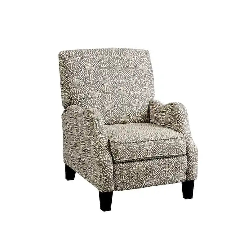 Fauteuil inclinable manuel multi beige/multi bleu en tissu de transition – Usage unique
