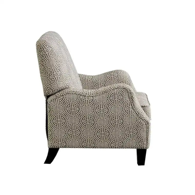Fauteuil inclinable manuel multi beige/multi bleu en tissu de transition – Usage unique
